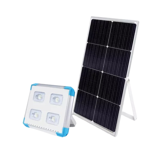 60W ultra-bright solar flood light with battery sold in Uganda, over 12 hours runtime, 5-year warranty