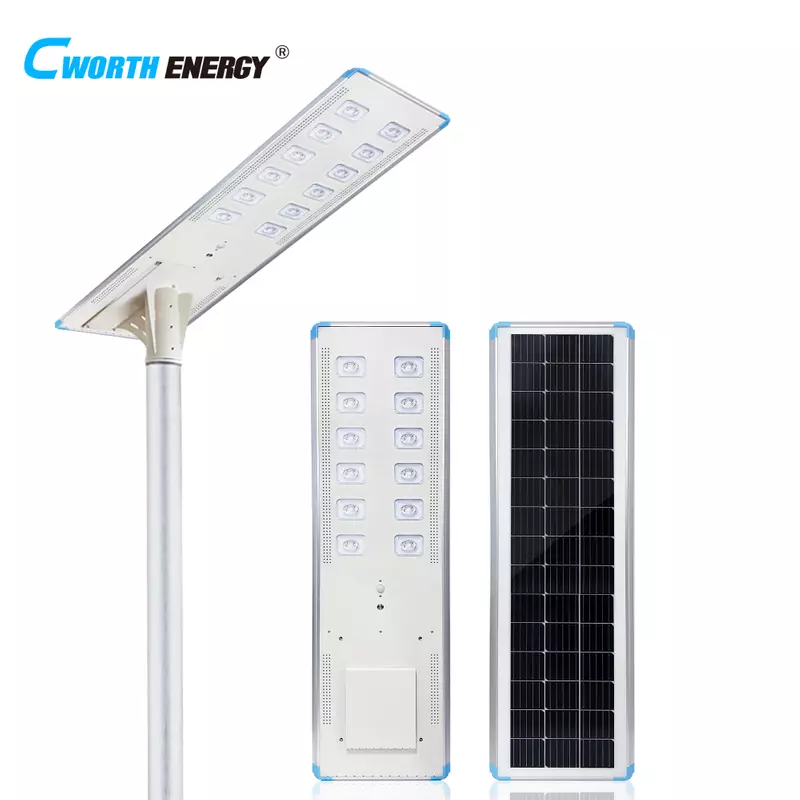 100W all-in-one solar street light supplied in Uganda
