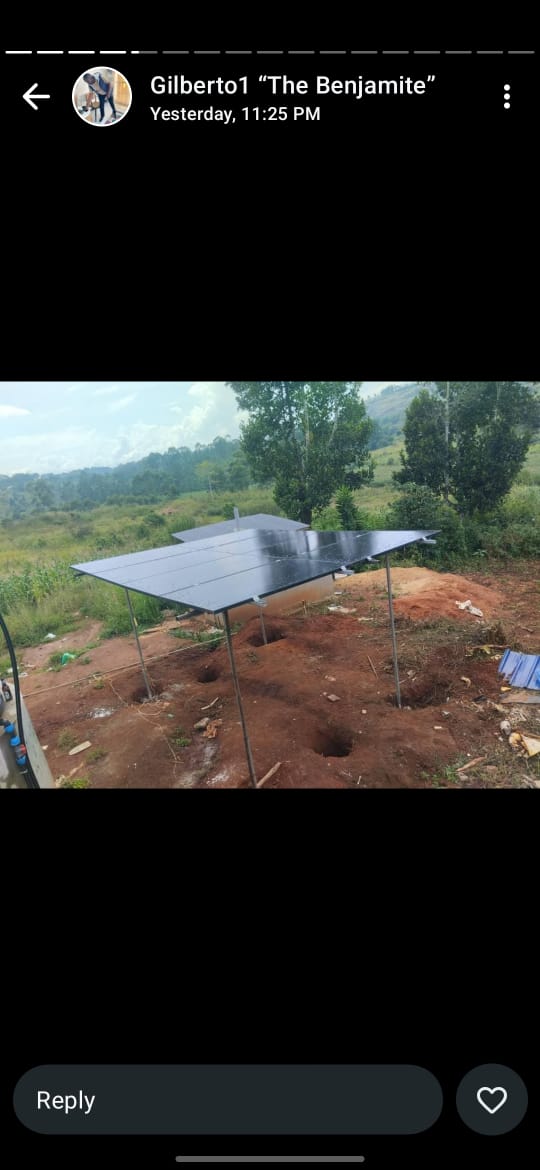 3HP solar water pumping system for agricultural borehole Uganda