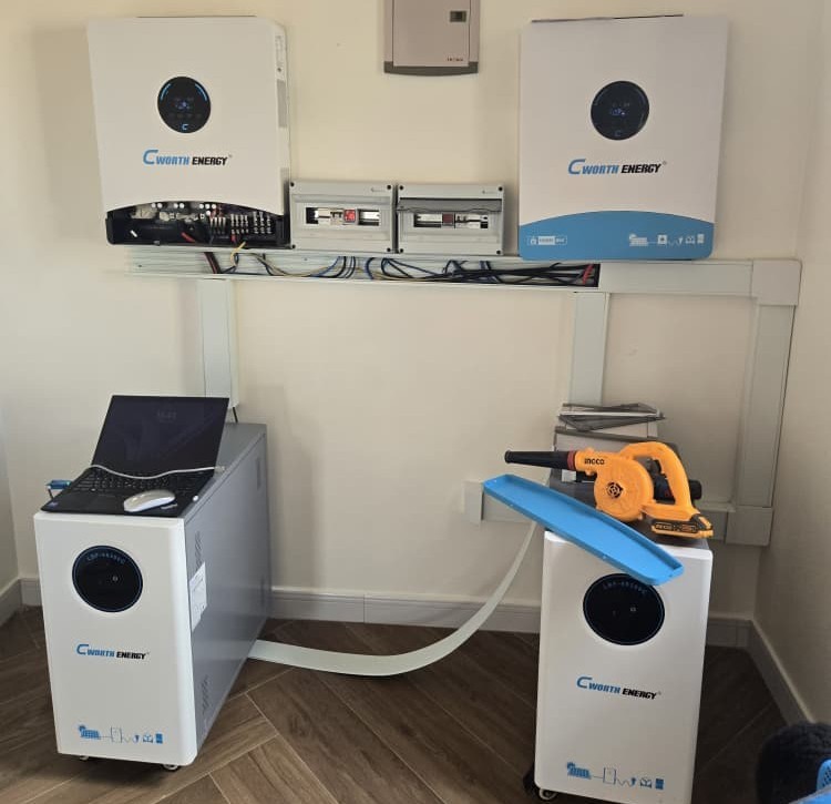 Professional inverter and battery installation by NilePhase Energy